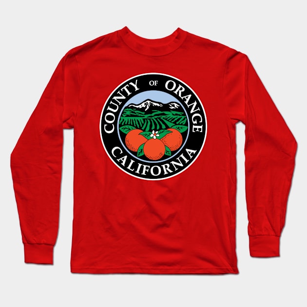 Orange County, California Long Sleeve T-Shirt by Fourteen21 Designs